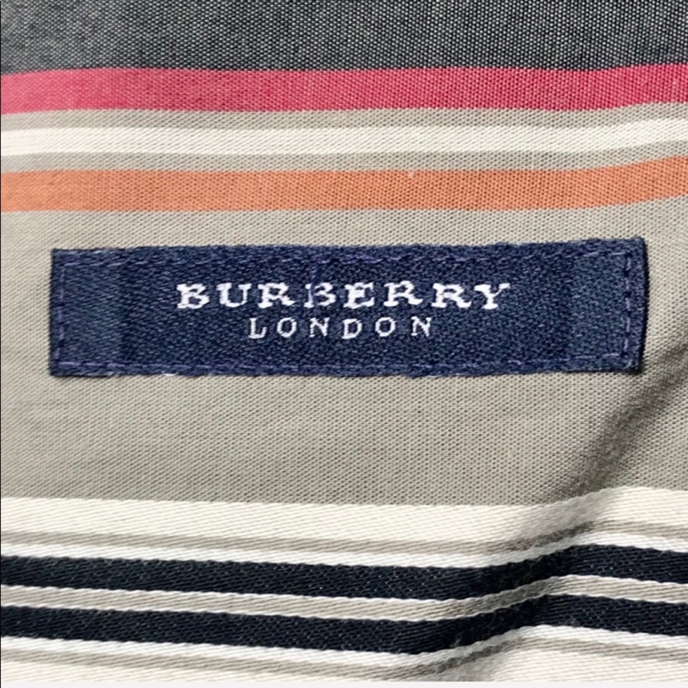 Authentic BURBERRY Vintage Striped Cotton Shirt - Picture 6 of 8